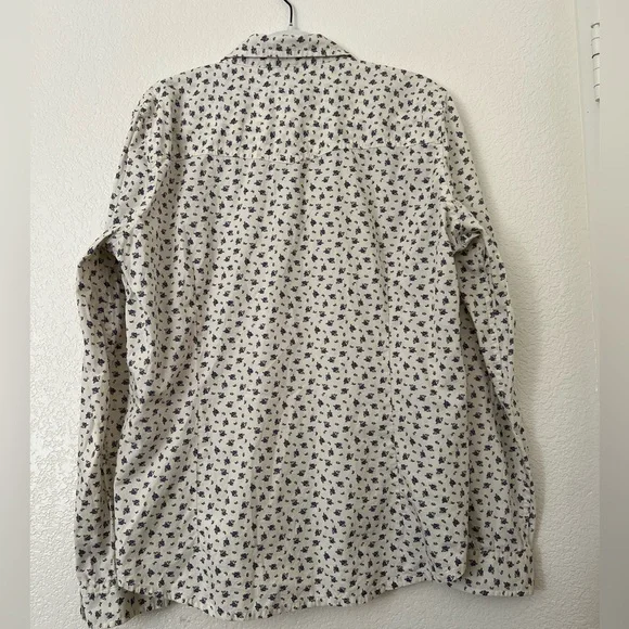 Carhartt Blue and White Floral Pearl Snap Western Shirt Ladies XXL EUC - Picture 2 of 7